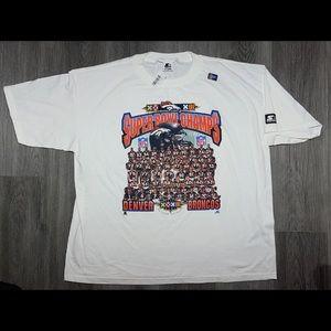 Vintage Starter Denver Broncos Super Bowl XXXII Champions T-Shirt